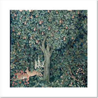 William Morris Woodland Tapestry Rabbits Posters and Art